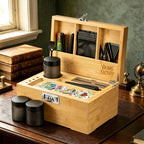 Geschenkset Natürliche Bambus-Aufbewahrungsbox
