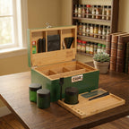 Forest Green Bamboo Stash Box Gift Set