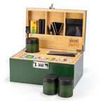 Forest Green Bamboo Stash Box Gift Set