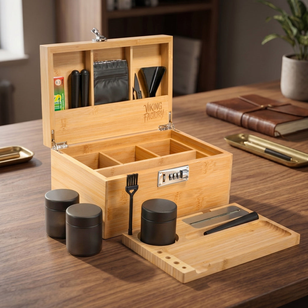 Geschenkset Natürliche Bambus-Aufbewahrungsbox