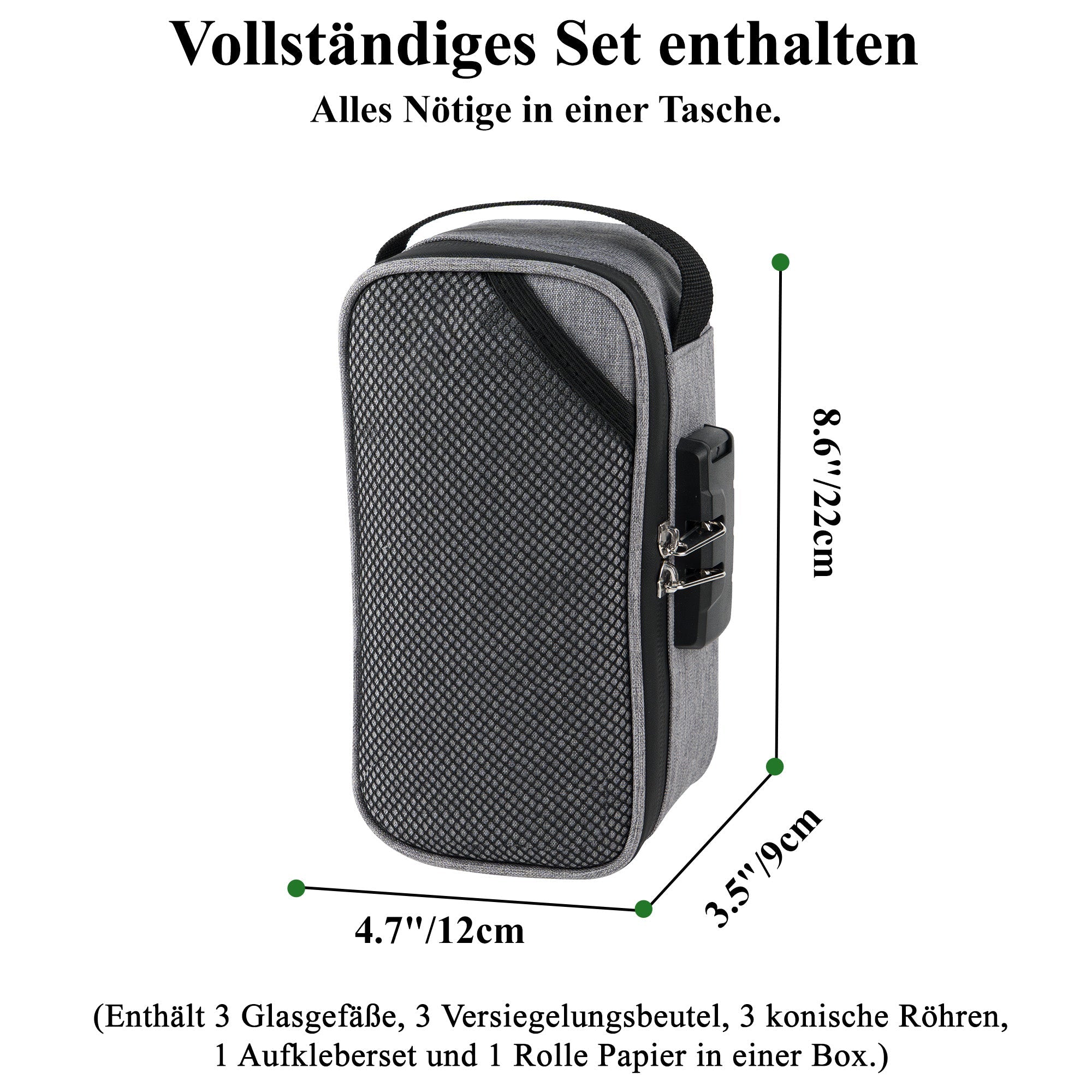 Gray Smell-Proof Stash Bag Gift Set