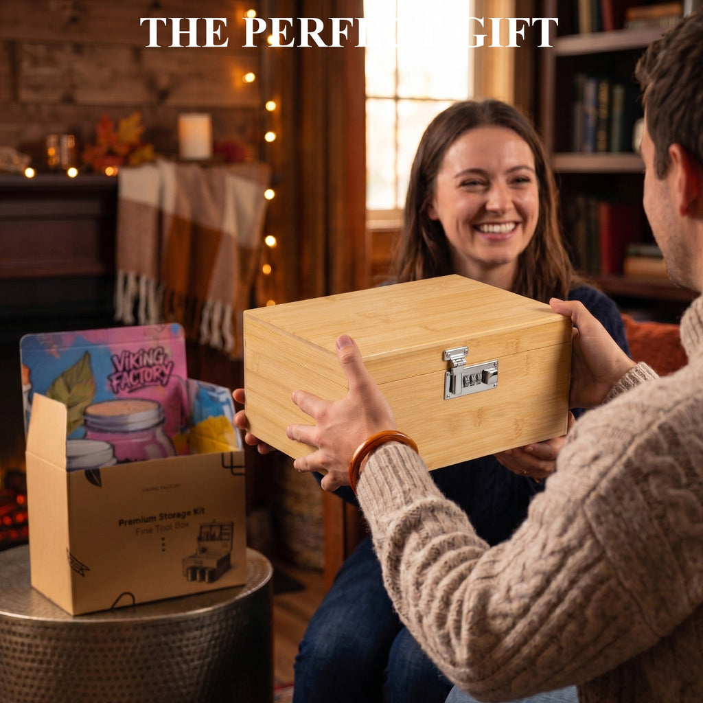 Geschenkset Natürliche Bambus-Aufbewahrungsbox