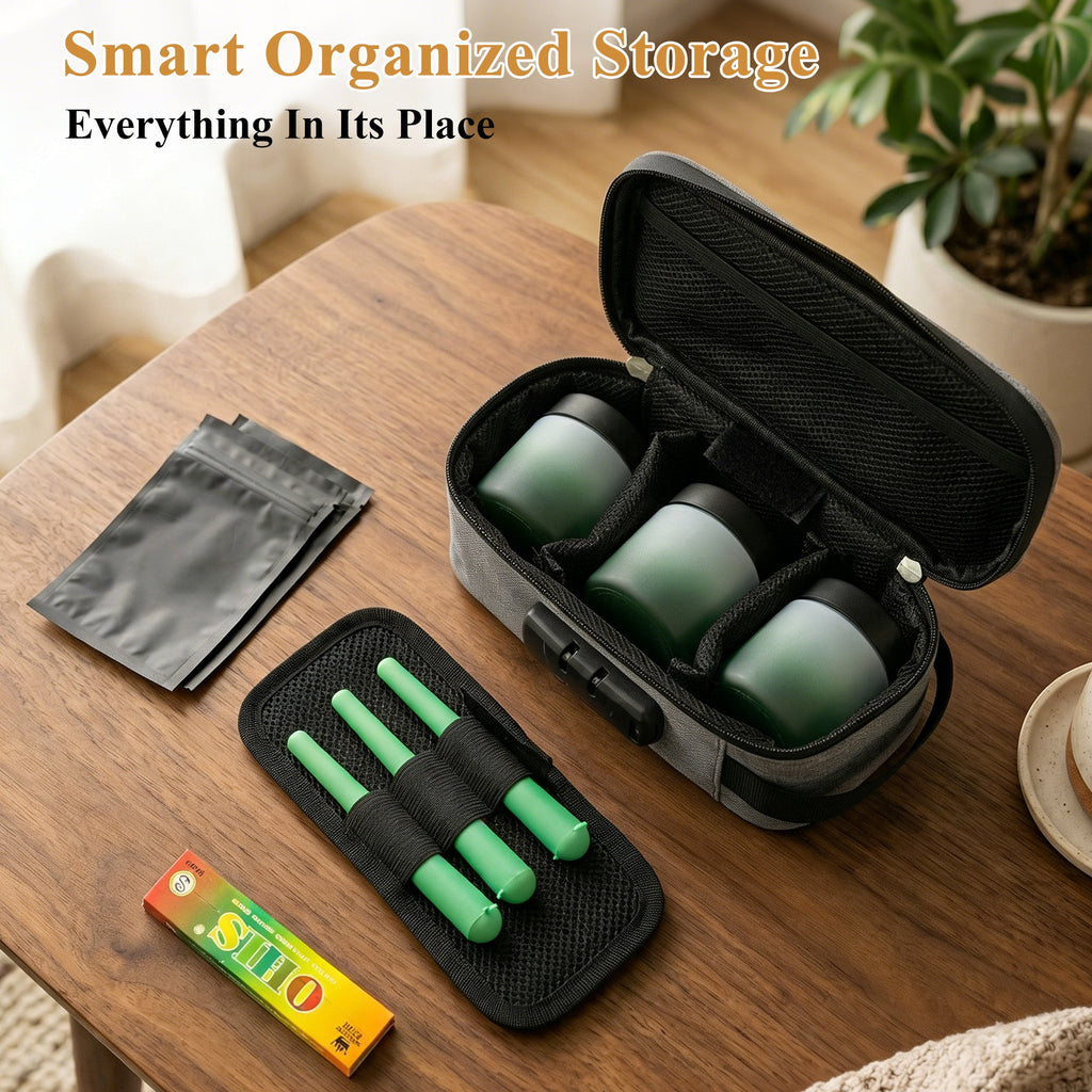 Gray Smell-Proof Stash Bag Gift Set
