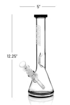 Medium, Black Accent Beaker Base Water Pipe