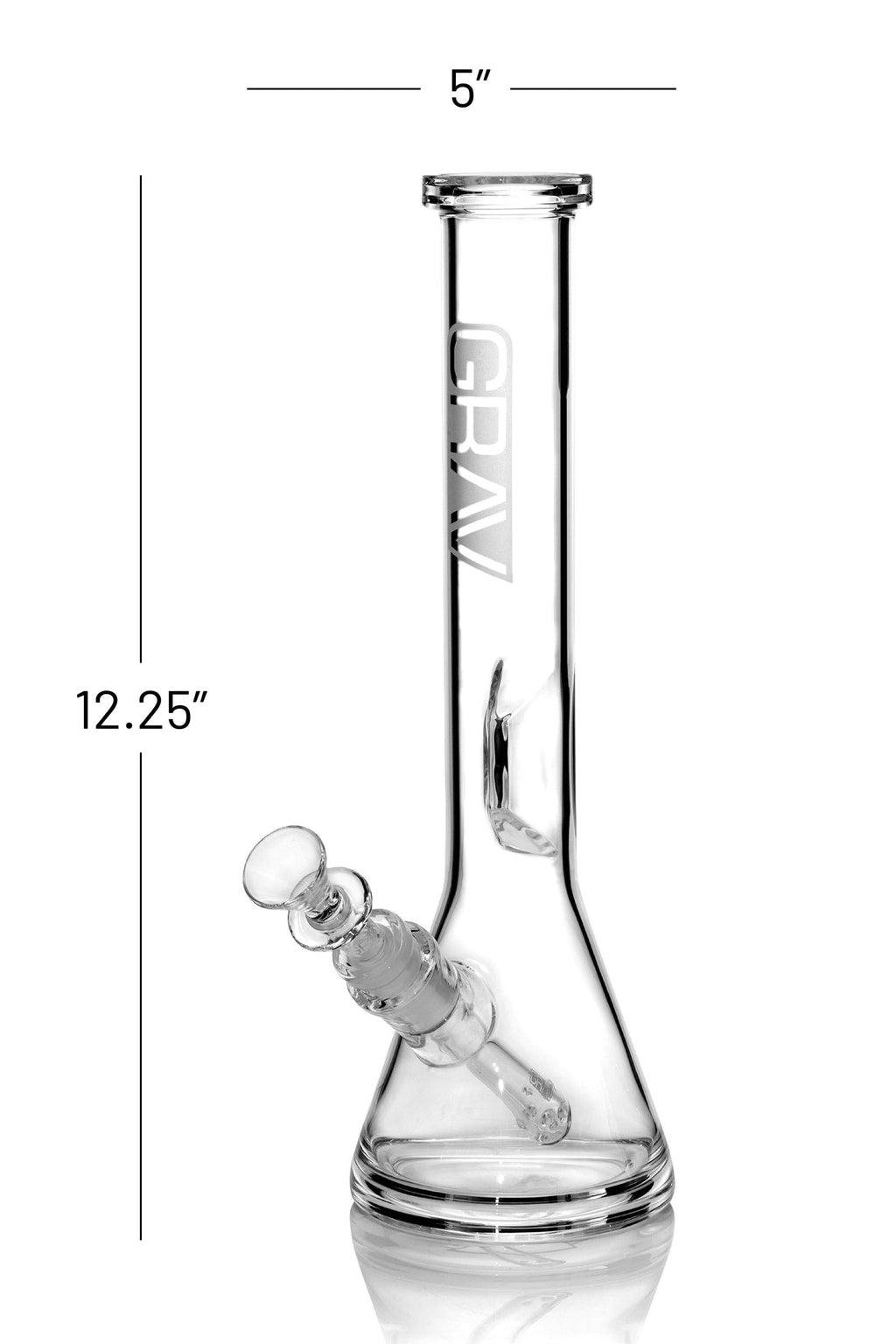 Medium, Clear Beaker Base Water Pipe