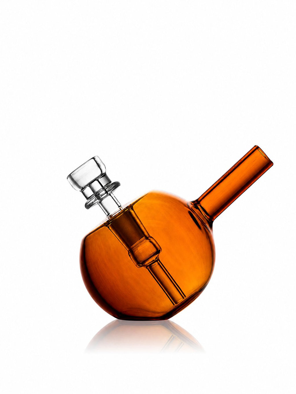 Spherical pocket bubbler, amber